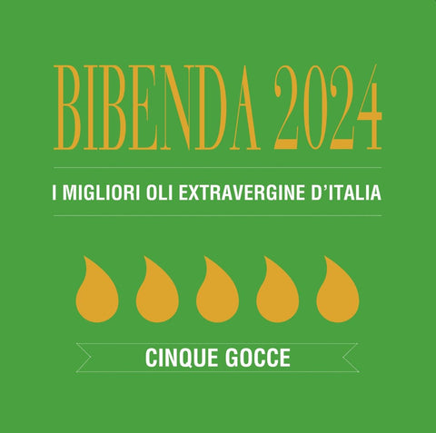 5 Gocce Bibenda 2024 Olio Extra Vergine DOP Sardegna Donna Marisa Treslizos
