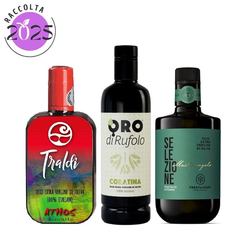 Tris Olio Extra Vergine Fruttato Intenso E-olio