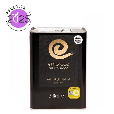 Olio Extra Vergine Oliva IGP Sicilia Embrace 3 litri Shop Onoline E-olio